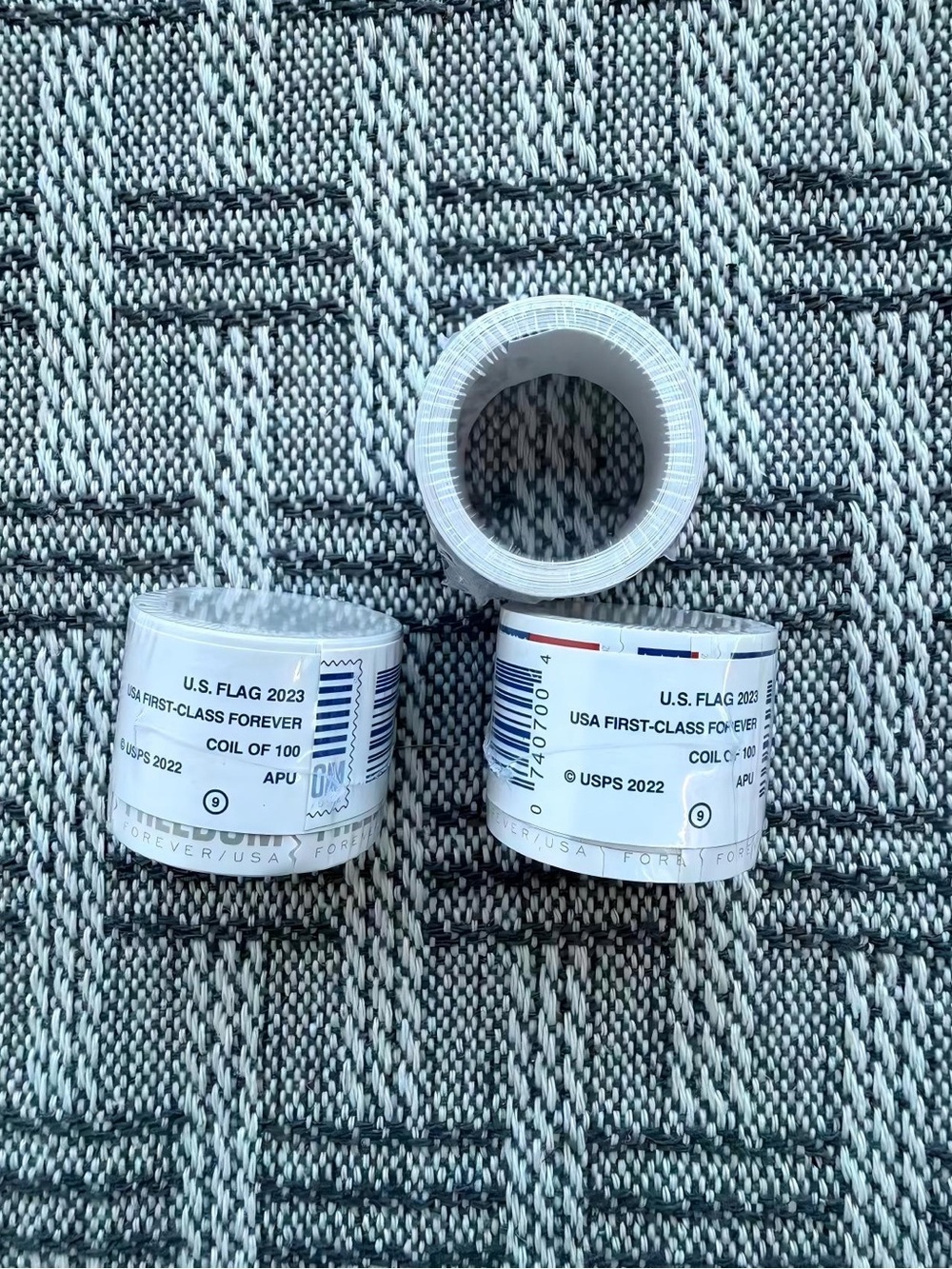 ✨U.S. Flag Forever Stamps Coil - White and Blue 3 Rolls